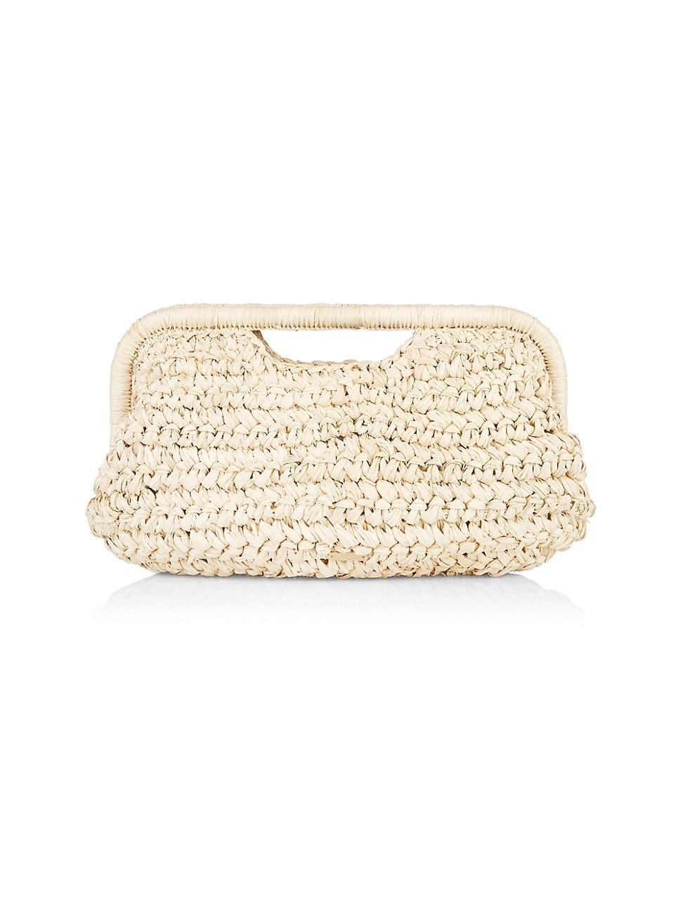 Womens Aurora Raffia Clutch Product Image