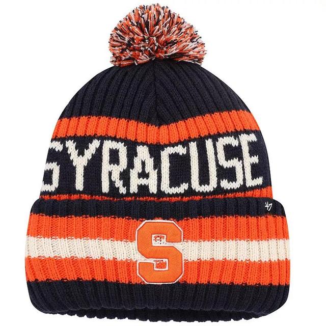 Mens 47 Syracuse Orange Bering Cuffed Knit Hat with Pom, Blue Product Image