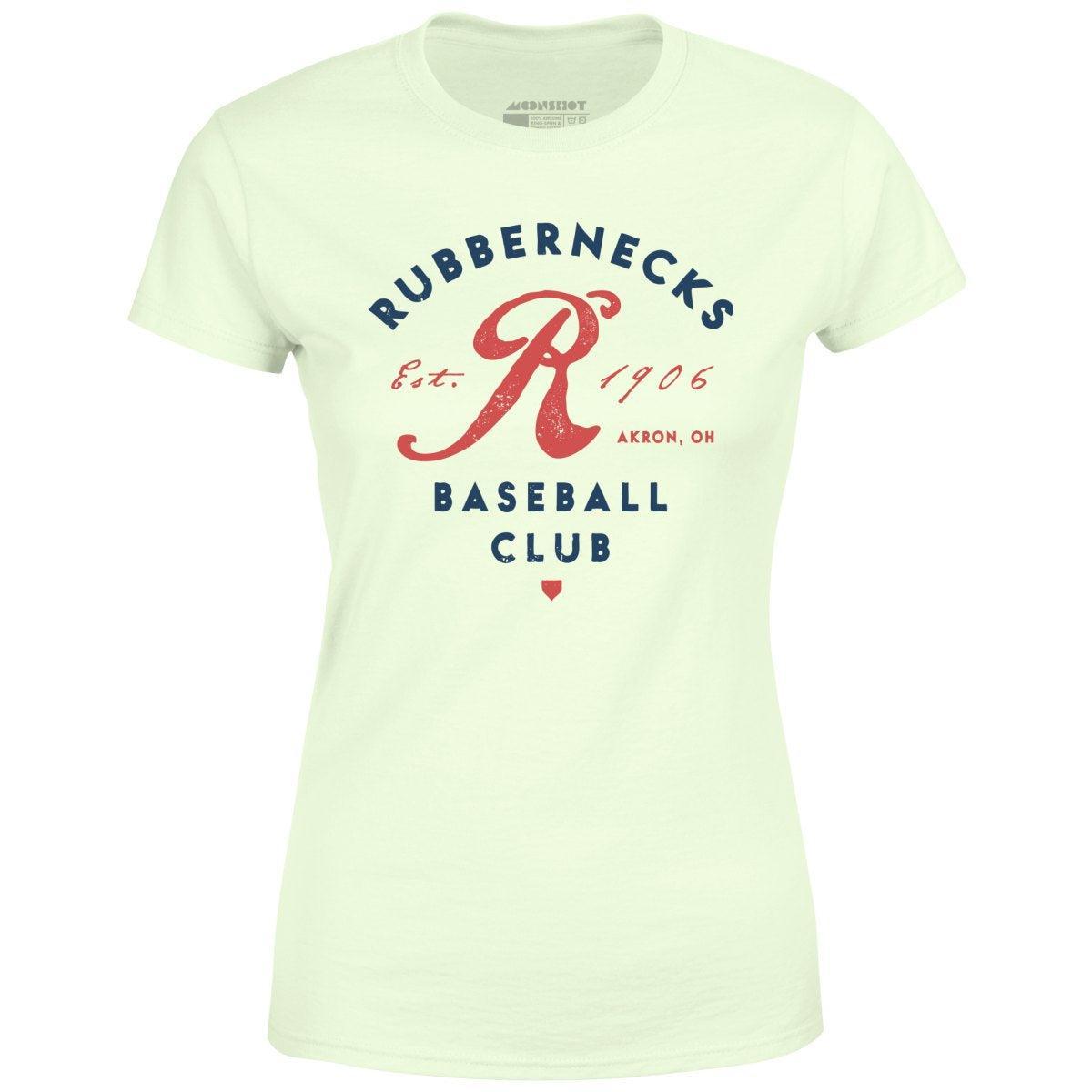 Akron Rubbernecks - Ohio - Vintage Defunct Baseball Teams - Women's T-Shirt Female Product Image