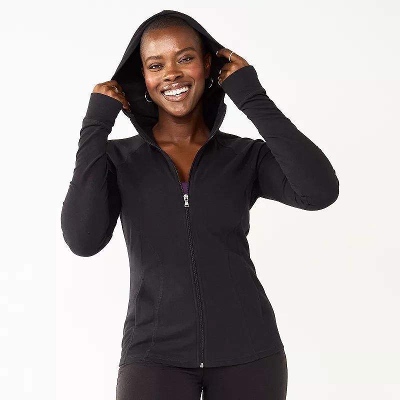 Petite Tek Gear Essential Hooded Jacket, Womens Product Image