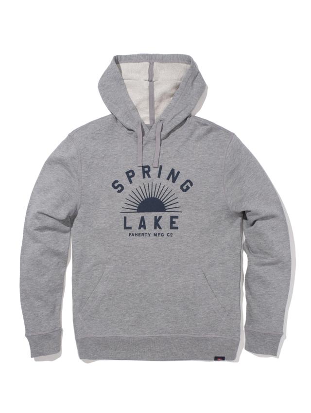 Spring Lake Popover Hoodie - Grey Heather Male Product Image