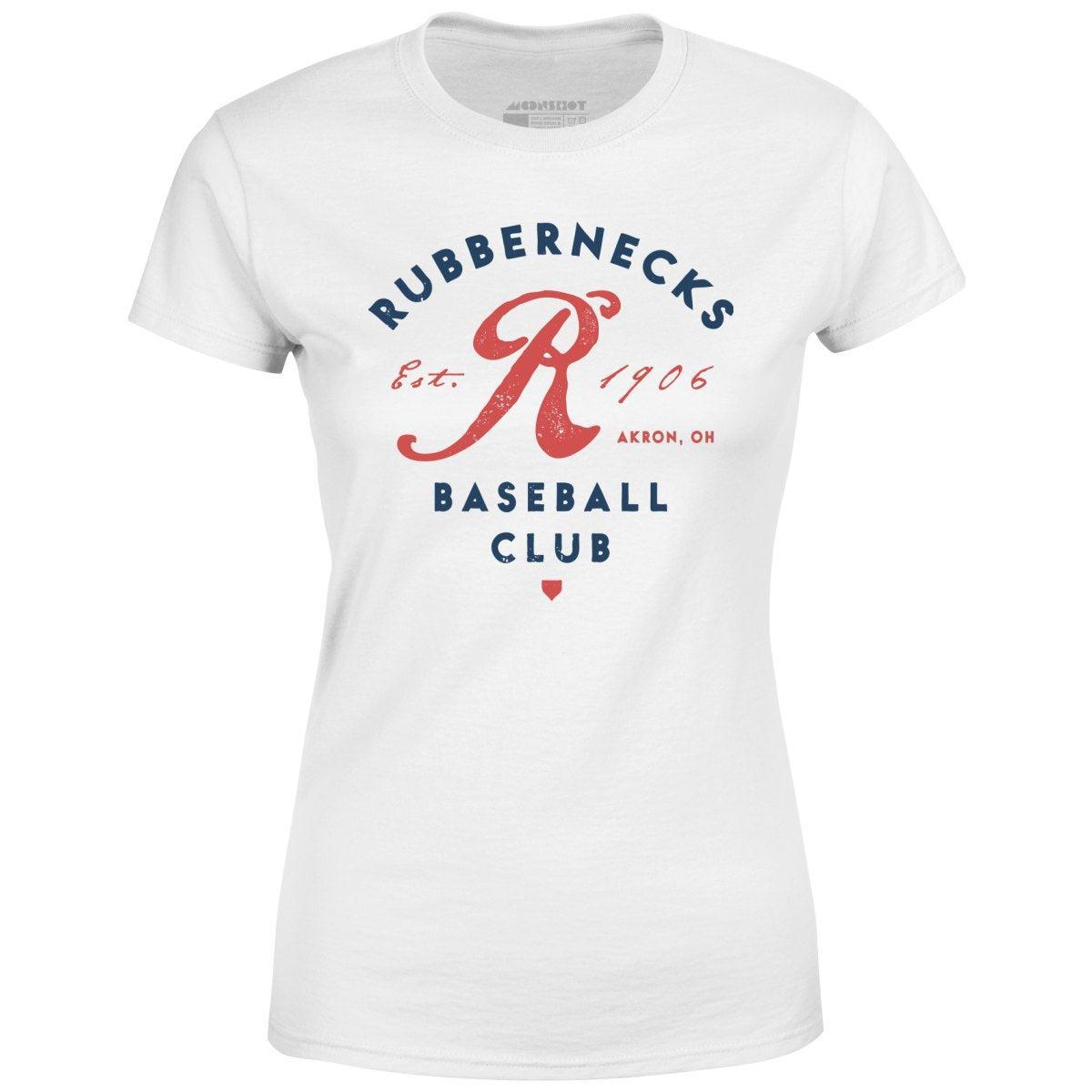 Akron Rubbernecks - Ohio - Vintage Defunct Baseball Teams - Women's T-Shirt Female Product Image