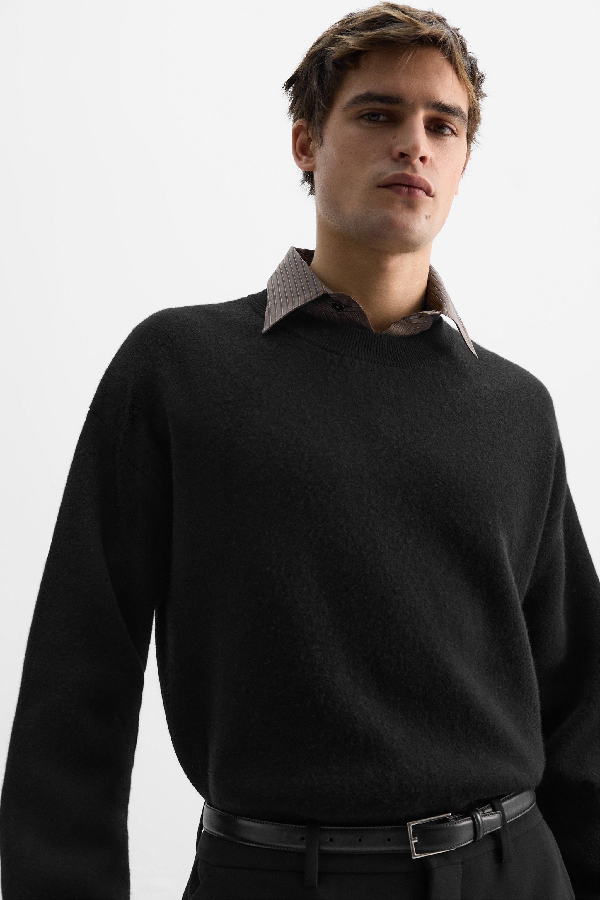 WOOL BLEND DENSE SWEATER Product Image