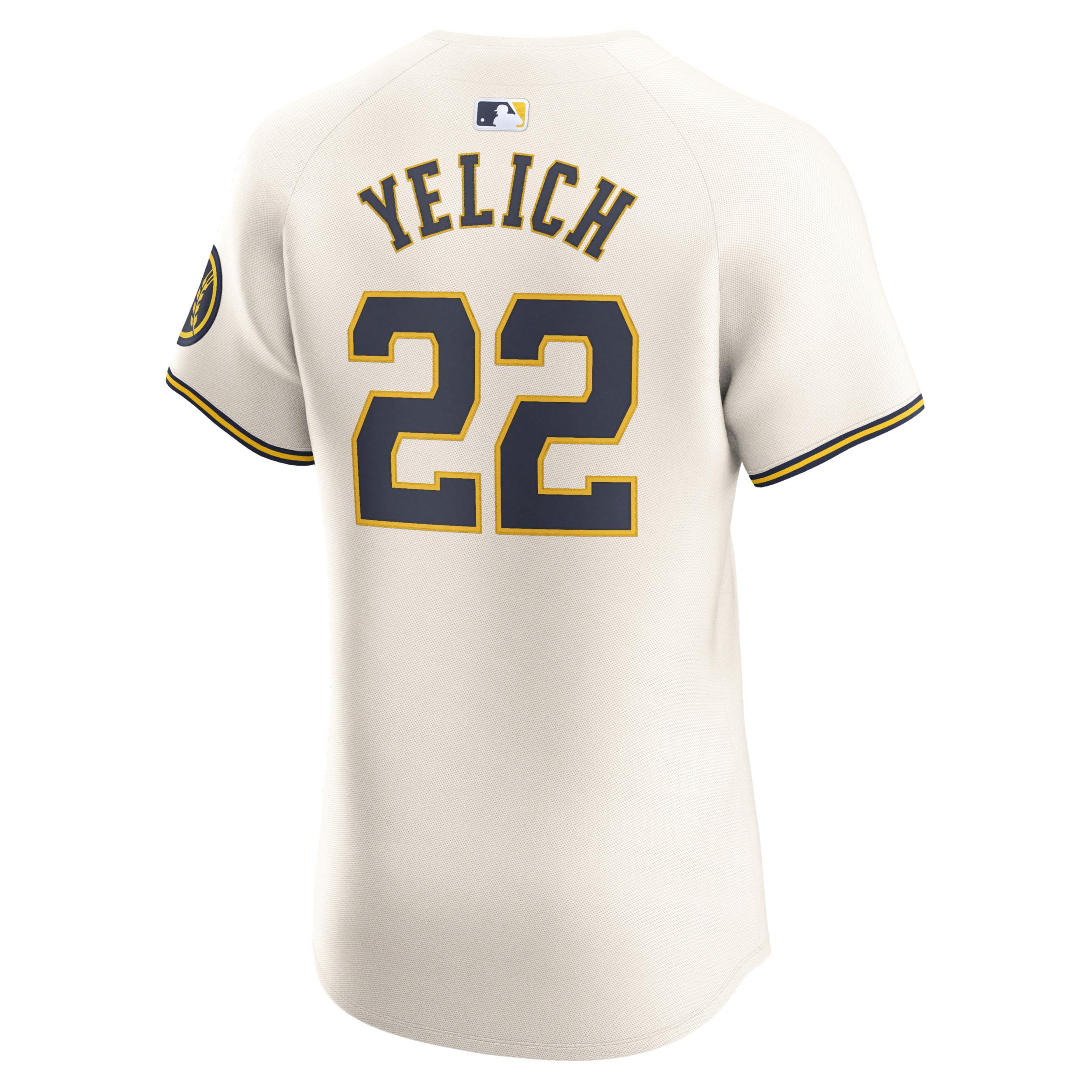 Christian Yelich Milwaukee Brewers Nike Men's Dri-FIT ADV MLB Elite Jersey Product Image