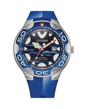 Citizen Eco-Drive Mens Promaster Orca Light Blue Strap Watch 46mm Product Image