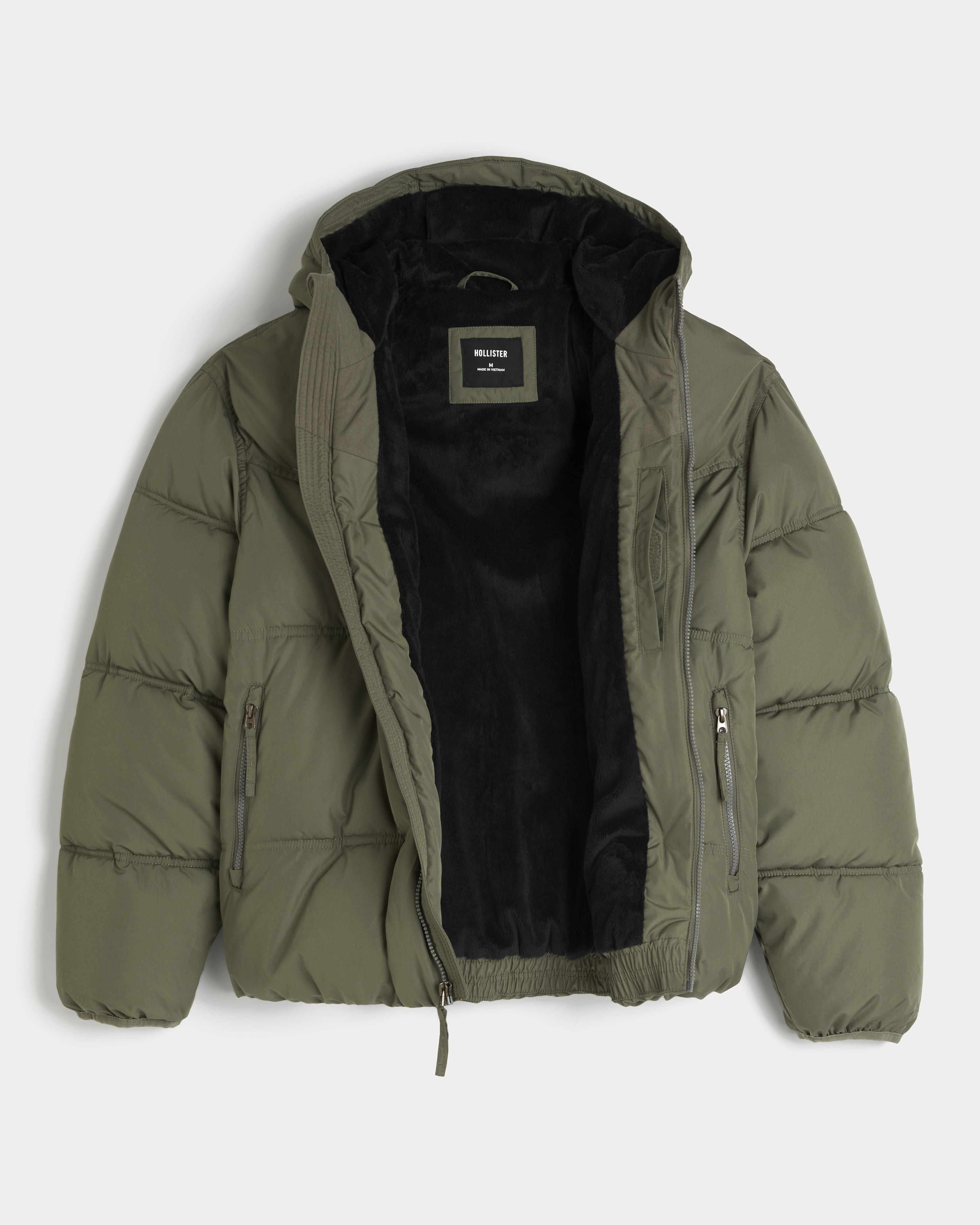 Faux Fur-Lined Puffer Jacket Product Image