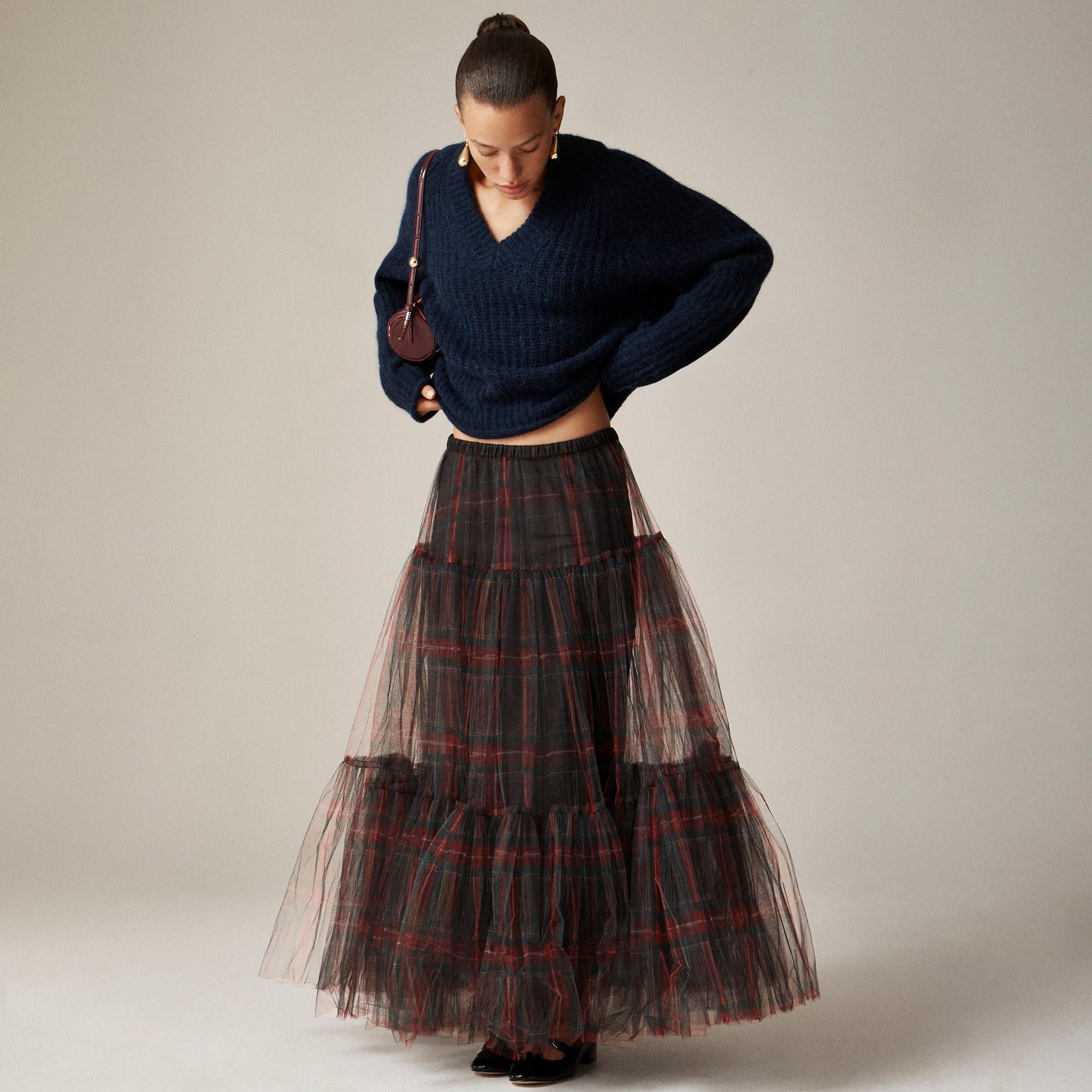 Collection tartan tiered ball skirt Product Image