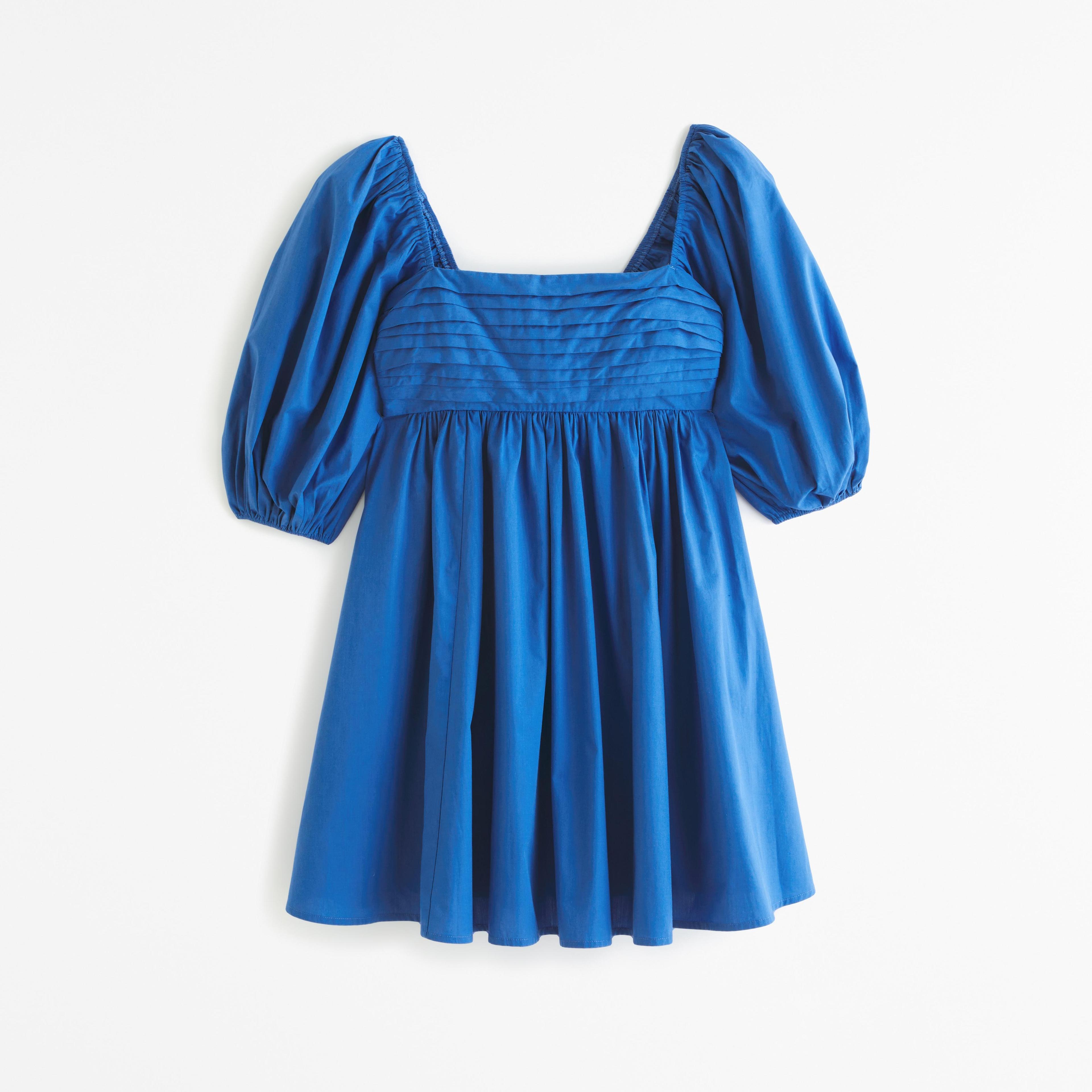 The A&F Emerson Poplin Puff Sleeve Mini Dress Product Image