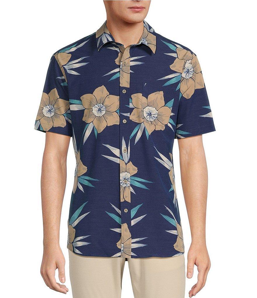 Rowm Rec & Relax Short Sleeve Performance Large Floral Shirt Product Image