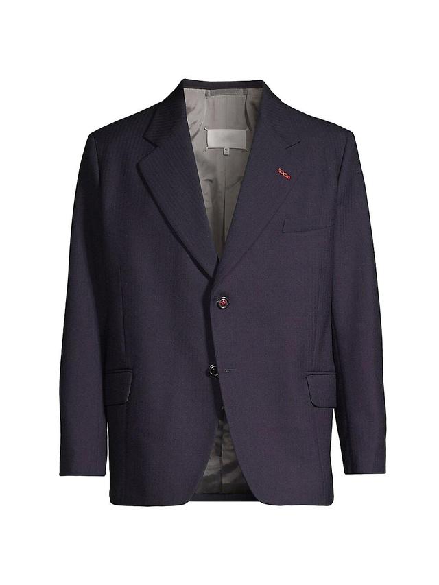 Mens Herringbone Wool Jacket Product Image