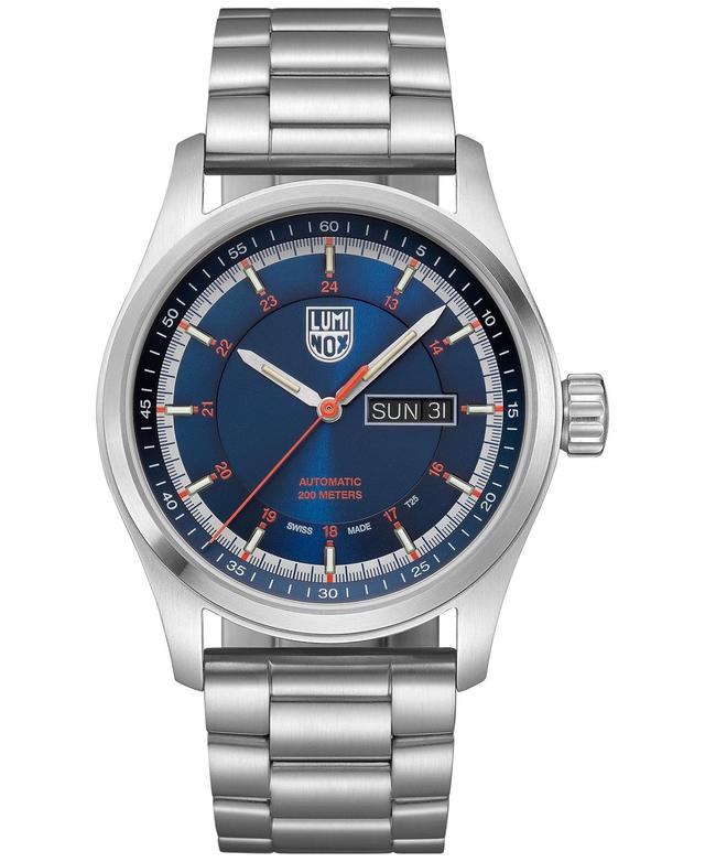 Luminox Mens Swiss Automatic Atacama Field Stainless Steel Bracelet Watch 44mm Product Image