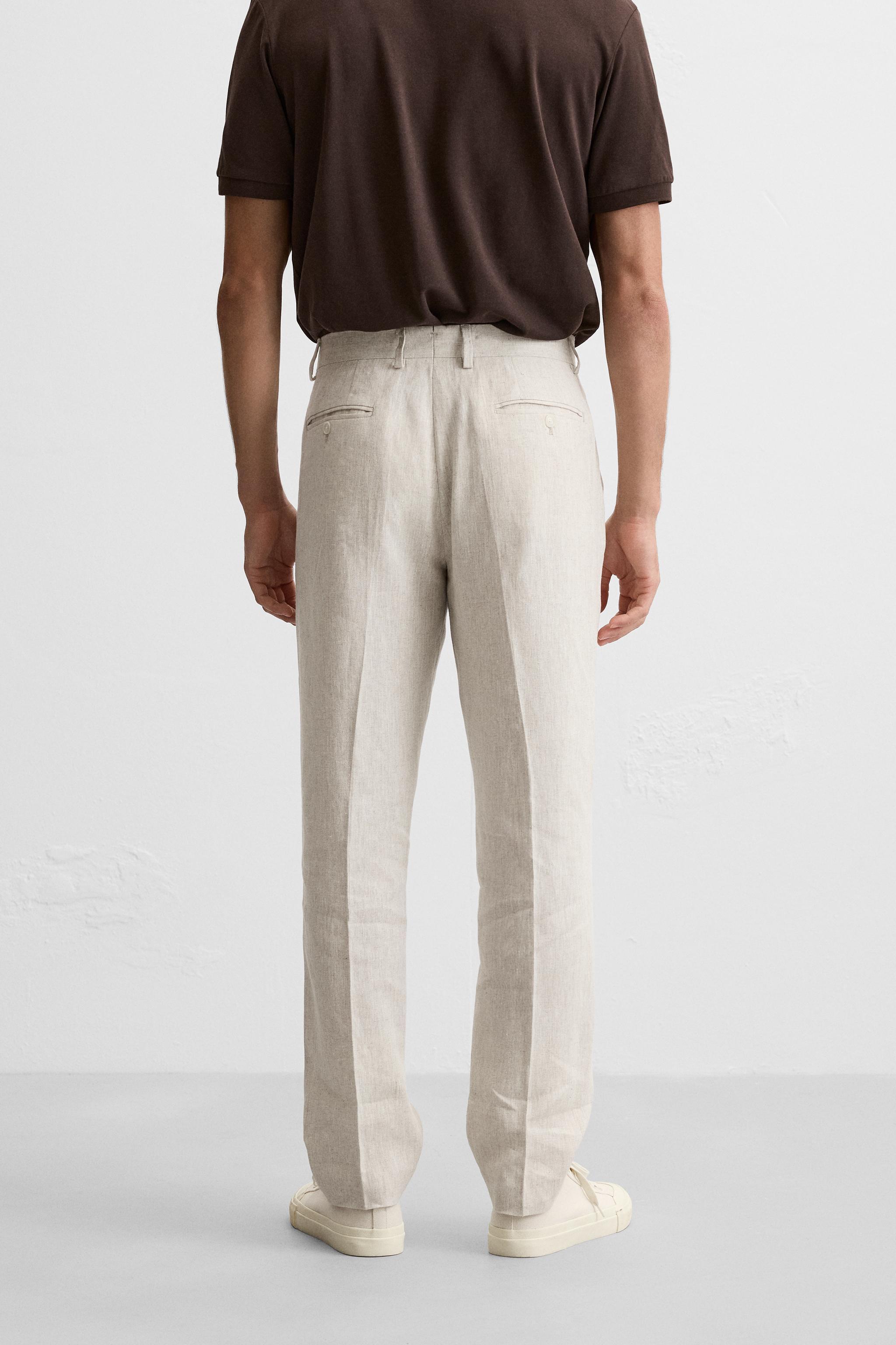 LINEN PANTS IN 100% LINEN Product Image