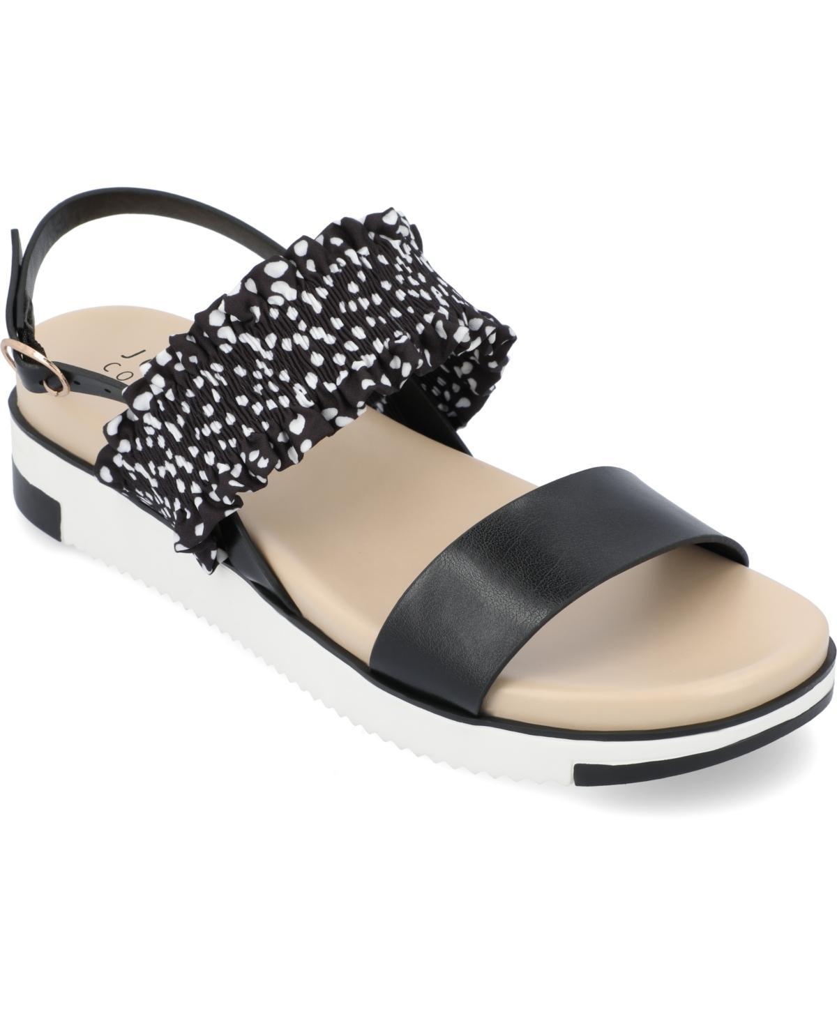 Journee Collection Womens Riya Contrast Sandals Product Image