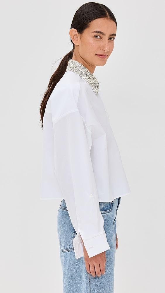 TWP Soon to be Ex Shirt with Crystal Collar | Shopbop Product Image