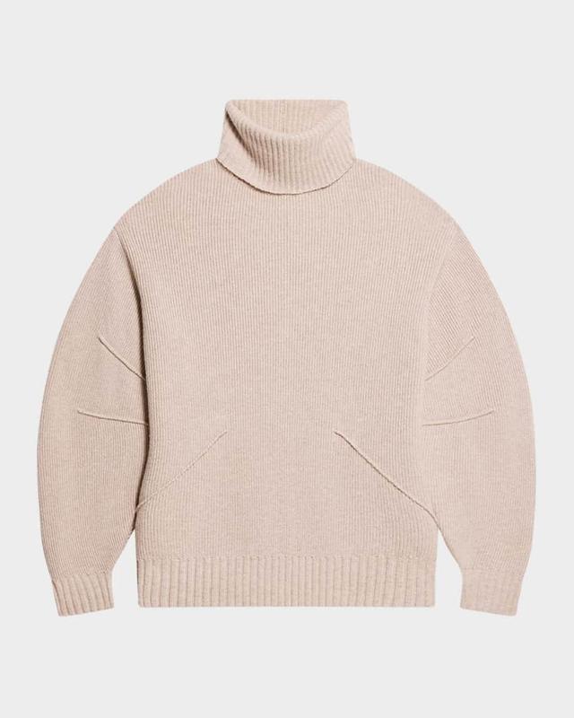 Apex Chunky Wool-Cashmere Turtleneck Sweater Product Image