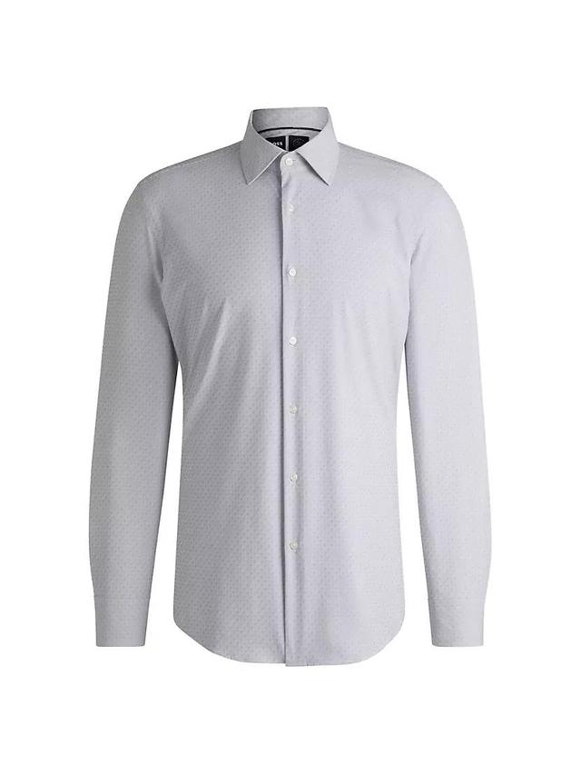 Slim-Fit Shirt in Performance-Stretch Dobby Product Image