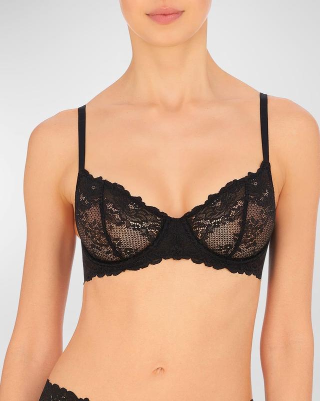 Natori Heavenly Lace Convertible Balconette Bra Product Image