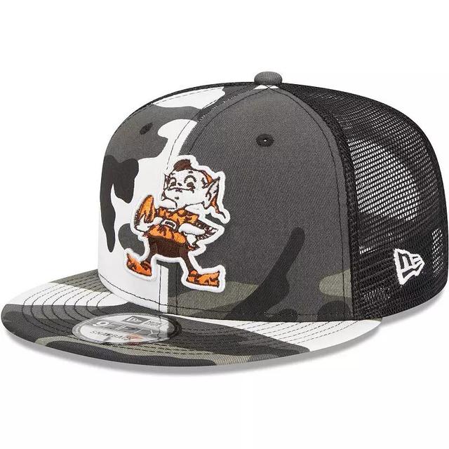 Mens New Era Urban Camo Cleveland Browns 9FIFTY Trucker Snapback Hat Product Image