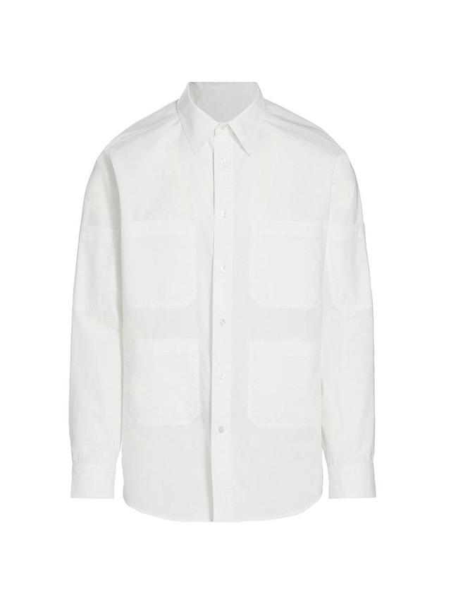 Mens Pocket Cotton Poplin Shirt Product Image