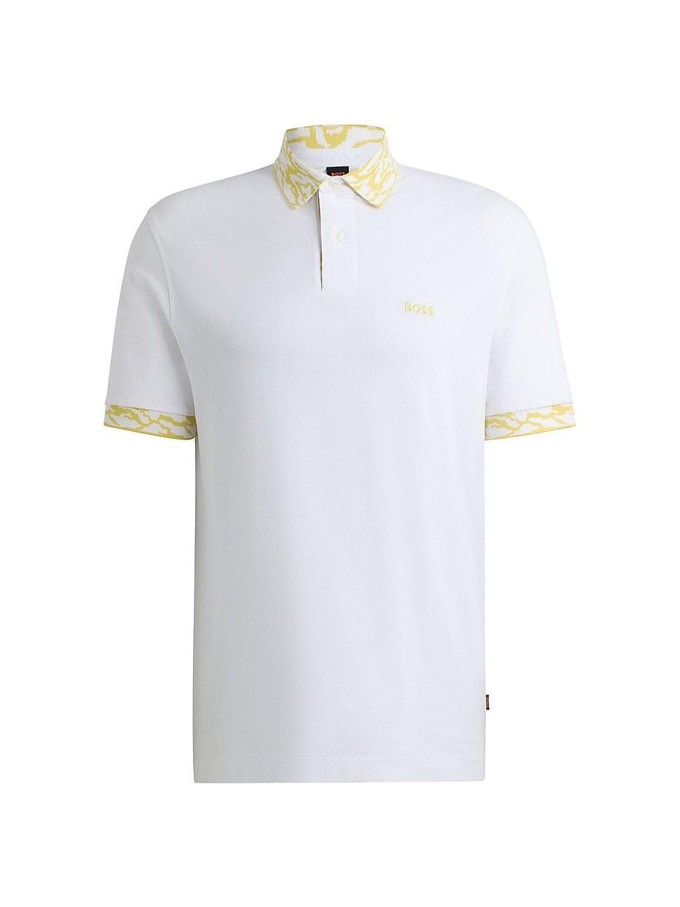 Mens Cotton-Pique Polo T-Shirt Product Image