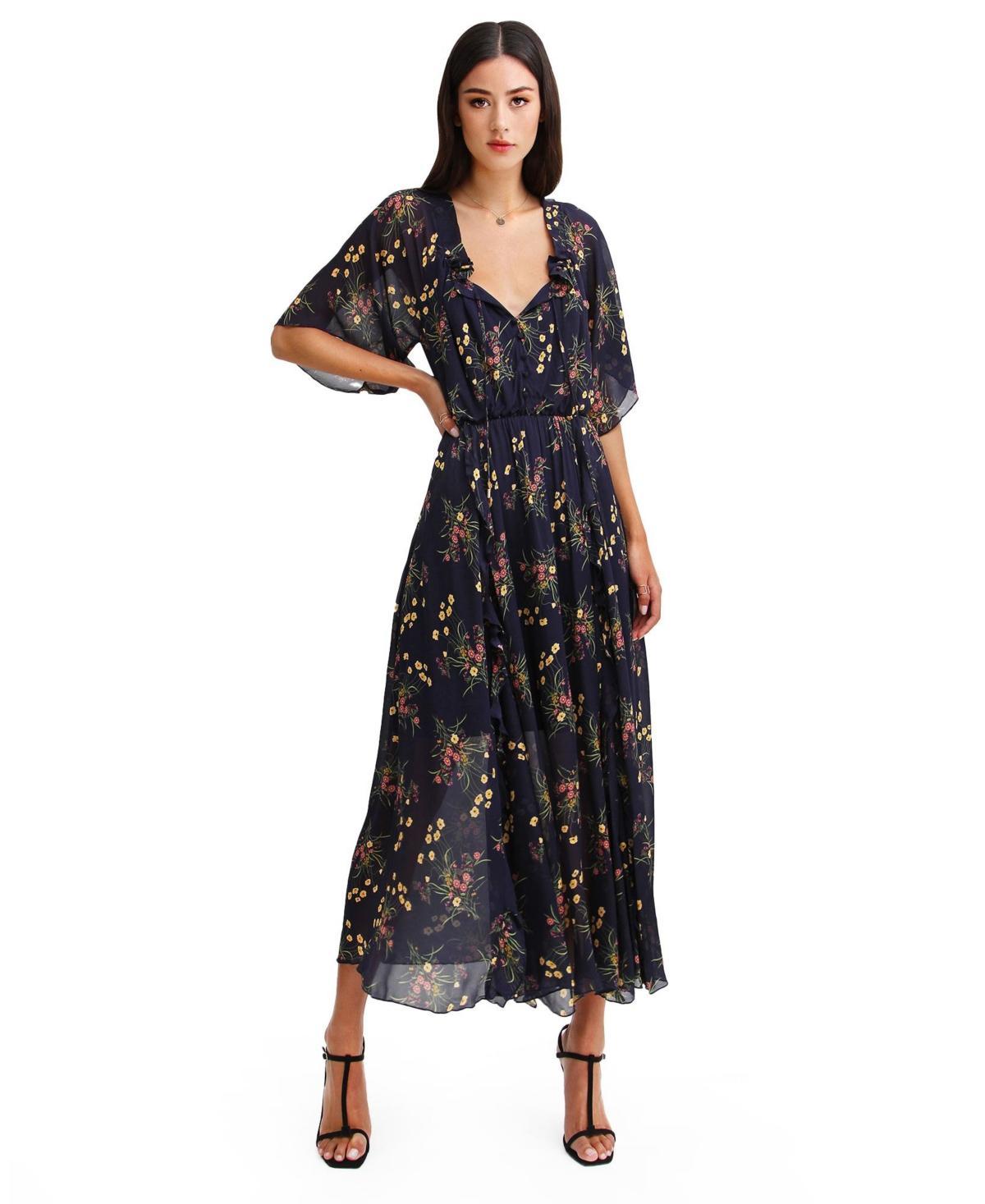 Women Belle & Bloom Amour Ruffled Midi Dress Product Image