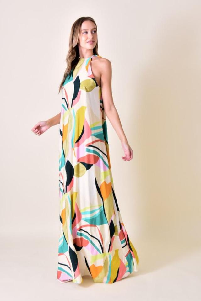 Halter Neck Maxi Dress Product Image