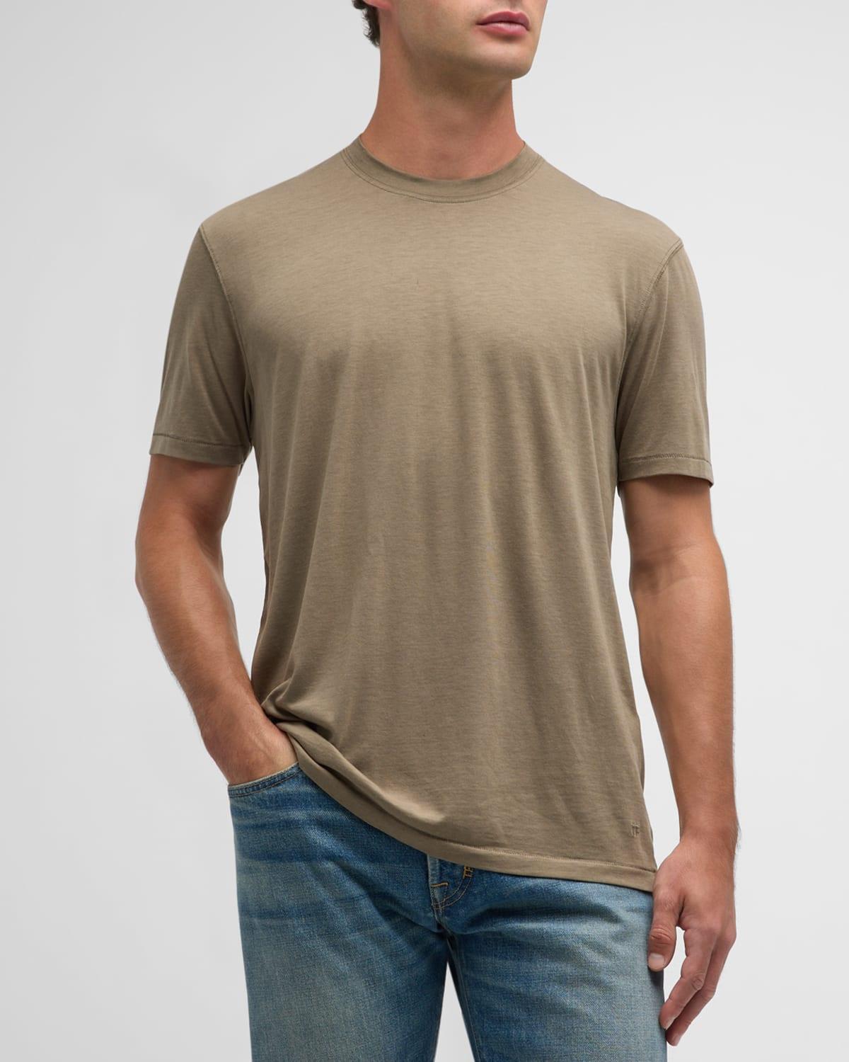 Mens Lyocell-Cotton Crewneck T-Shirt Product Image