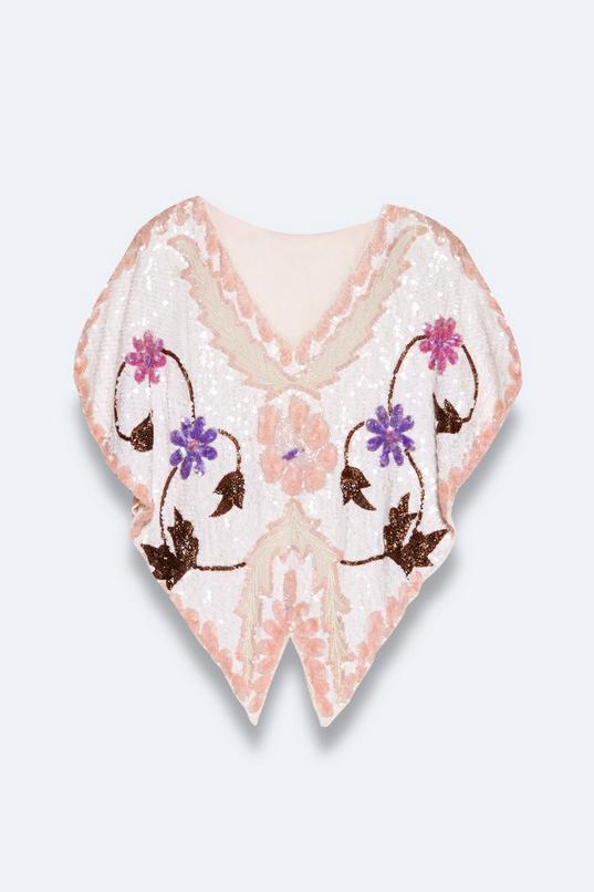 Vintage Floral Embellished Top product image