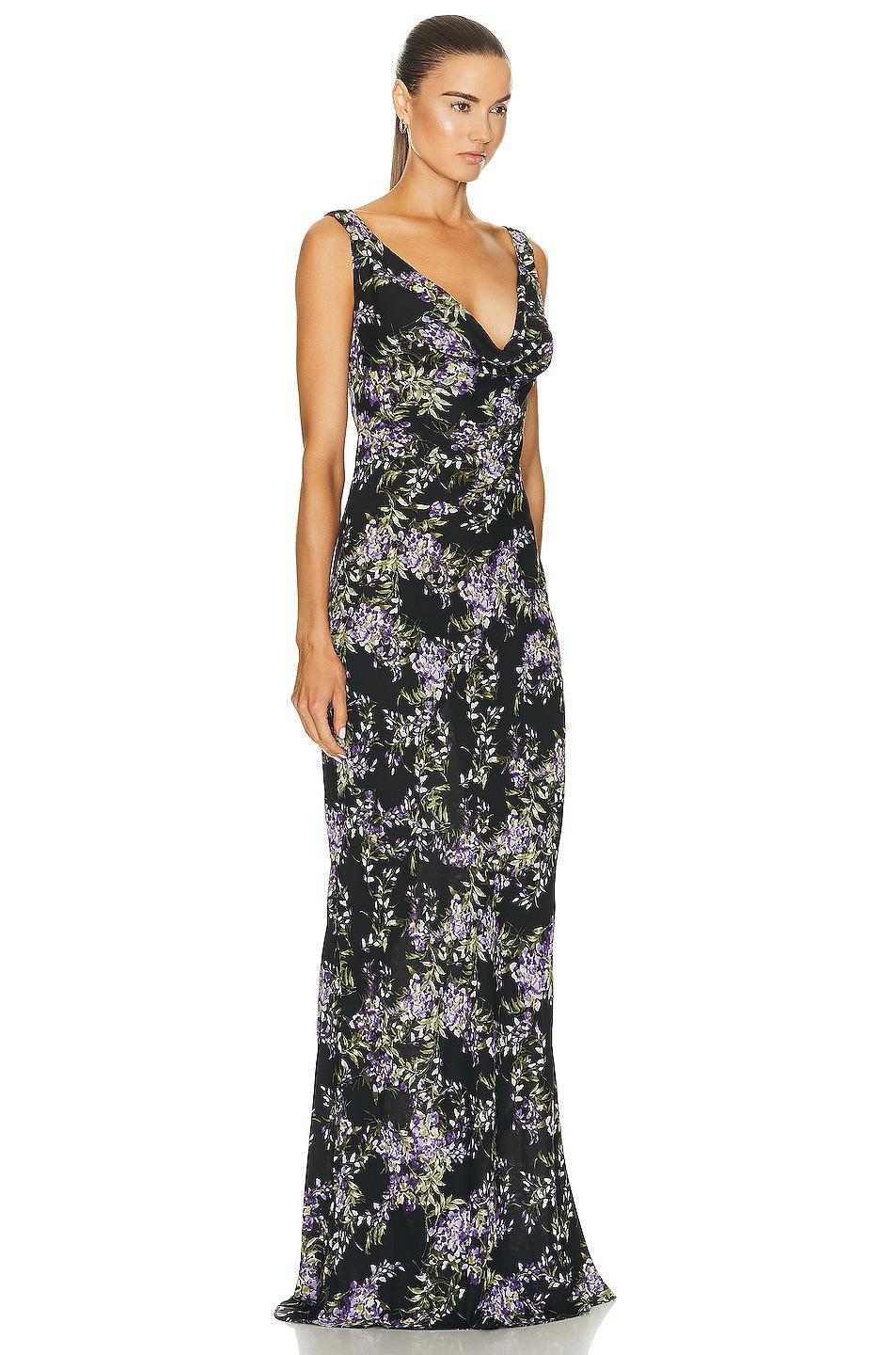 Norma Kamali Deep Drape Neck Gown Size M. Product Image