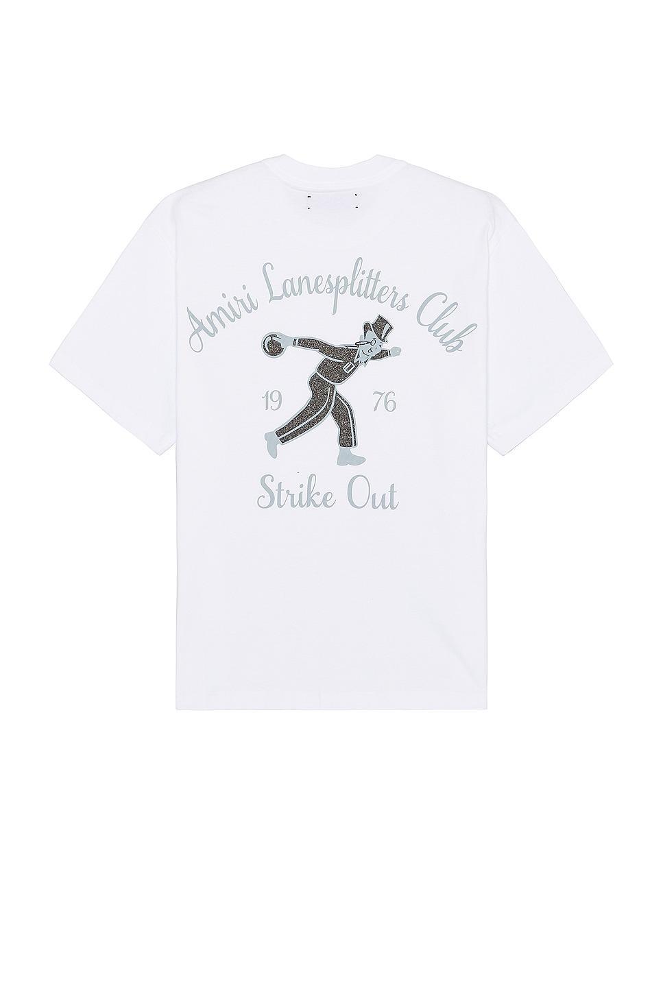 Amiri Lanesplitters Tee White. (also in L, M, S). Product Image