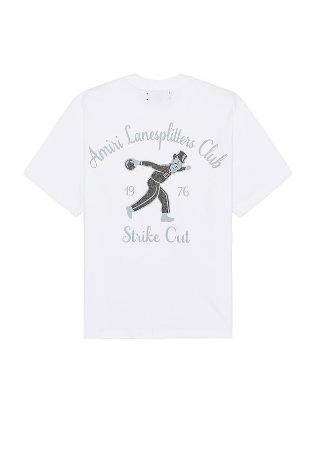 Amiri Lanesplitters Tee White. (also in L, M, XL/1X). Product Image