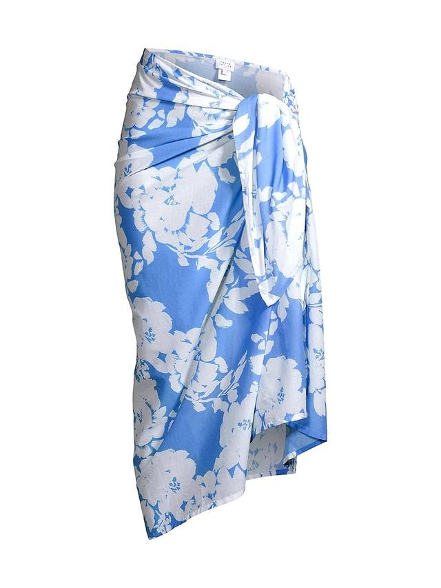 Womens Elora Floral Cotton Sarong Product Image