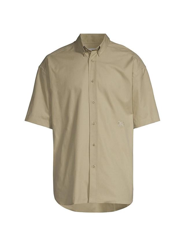 Mens Cotton Button-Front Shirt Product Image