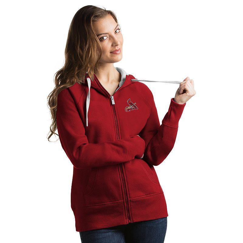 Womens Antigua Los Angeles Angels of Anaheim Victory Full-Zip Hoodie Product Image