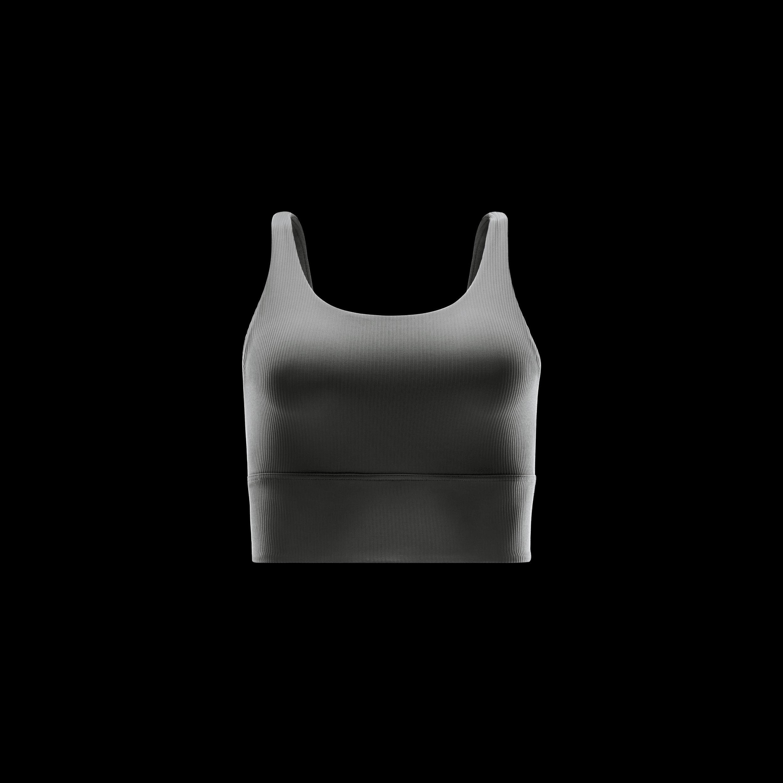 Nike Womens Zenvy Rib Light-Support Padded Longline Sports Bra Product Image