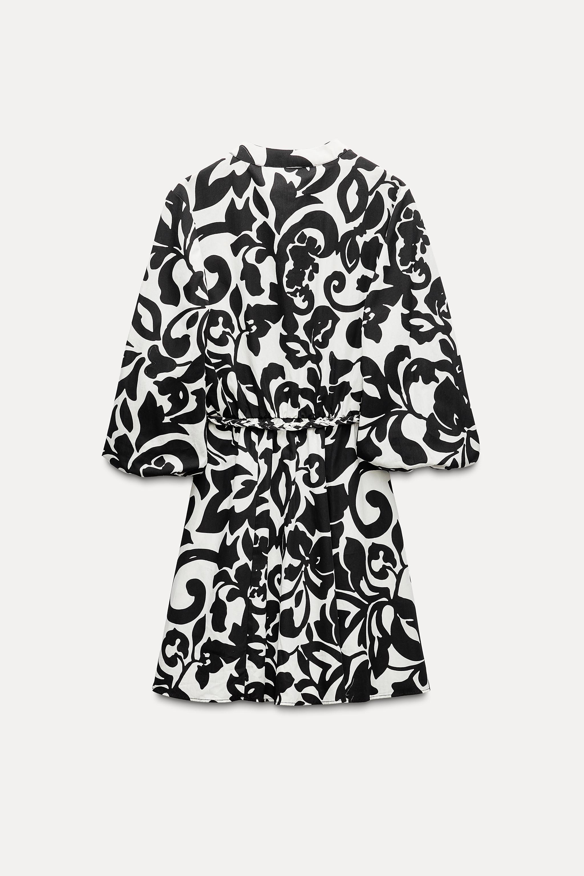 PRINTED POPLIN DRESS Product Image