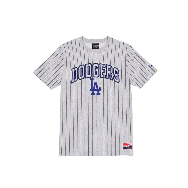 Los Angeles Dodgers Throwback Gray Pinstripe T-Shirt Male Product Image