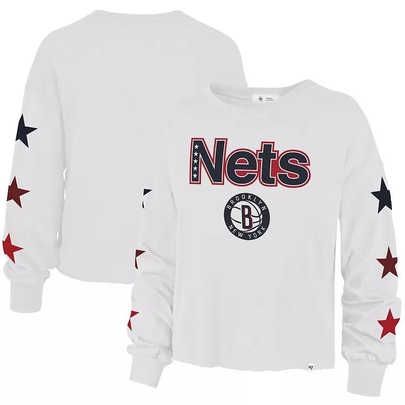 Womens 47 White Brooklyn Nets 2021/22 City Edition Call Up Parkway Long Sleeve T-shirt Product Image