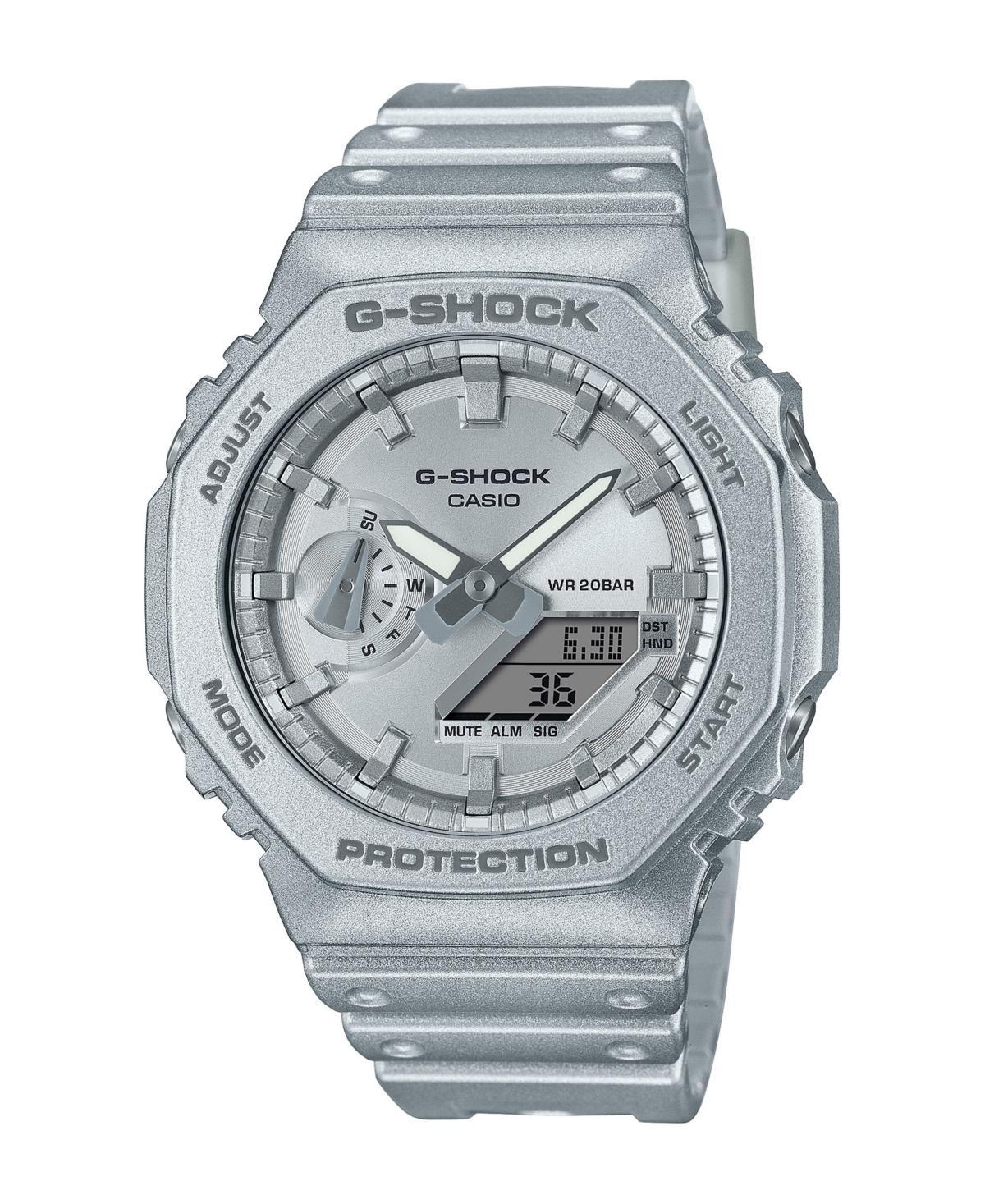 G-Shock Mens Analog Digital Silver-Tone Resin Watch 45.4mm, GA2100FF-8A Product Image