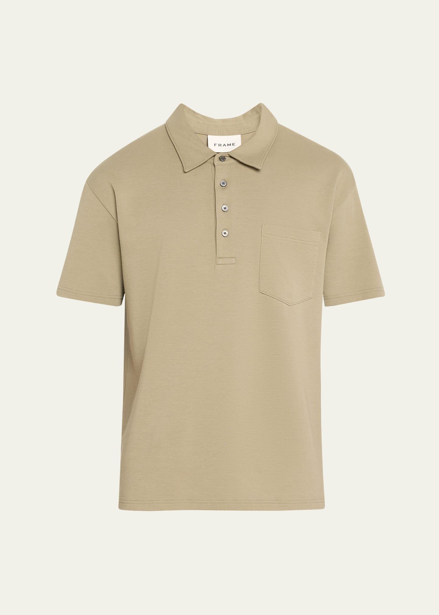 Mens Duo Fold Ribbed Polo Product Image