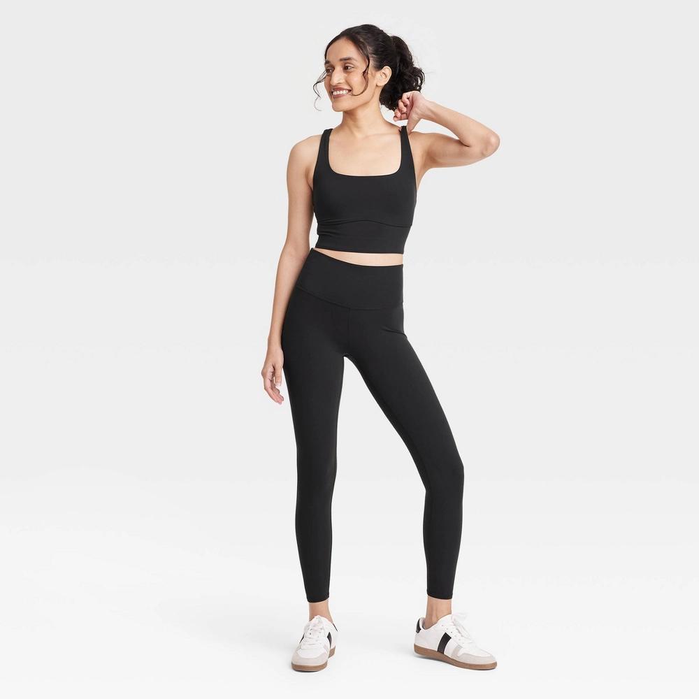 Women's Square Neck Cropped Support Tank Top - JoyLab™ Product Image