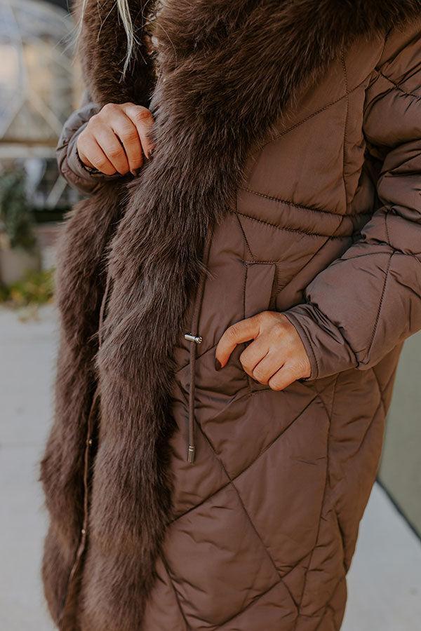 Aspen Mornings Puffer Coat in Chestnut Product Image