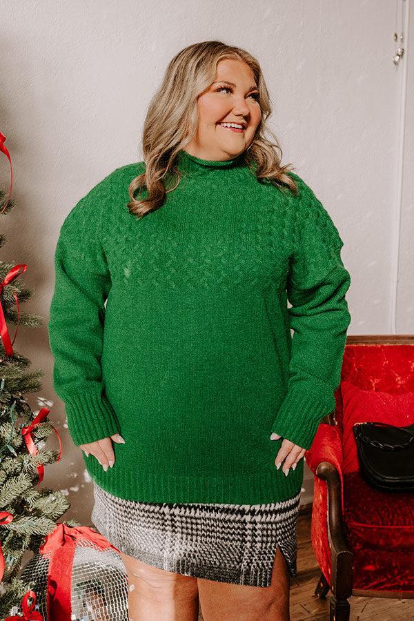 Evergreen Dreams Knit Sweater Curves Product Image