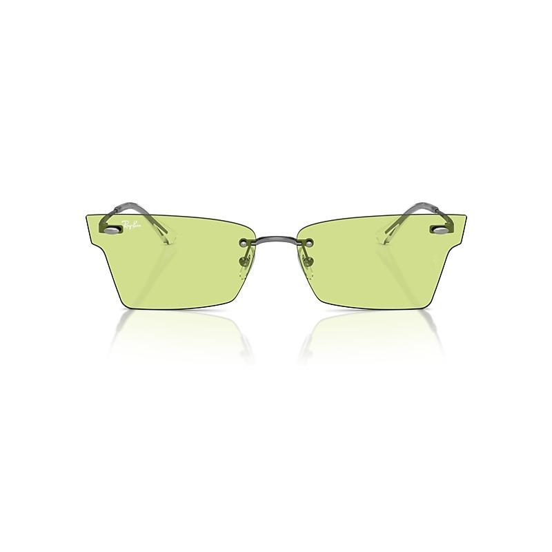 Ray-Ban Xime Bio-based Sunglasses Frame Green Lenses Product Image