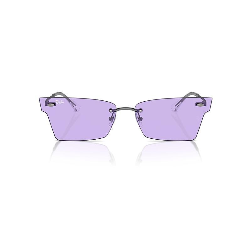 Ray-Ban Xime Bio-based Sunglasses Frame Violet Lenses Product Image