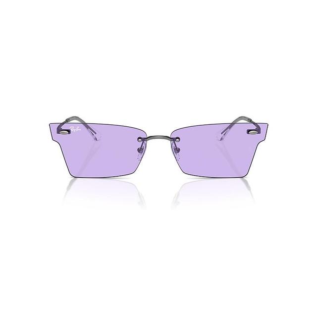 Ray-Ban Xime Bio-based Sunglasses Frame Violet Lenses Product Image