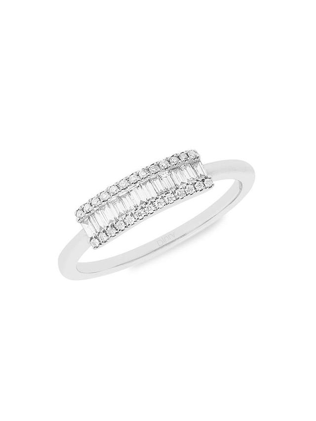 Womens Eclat 18K White Gold & Diamond Ring Product Image