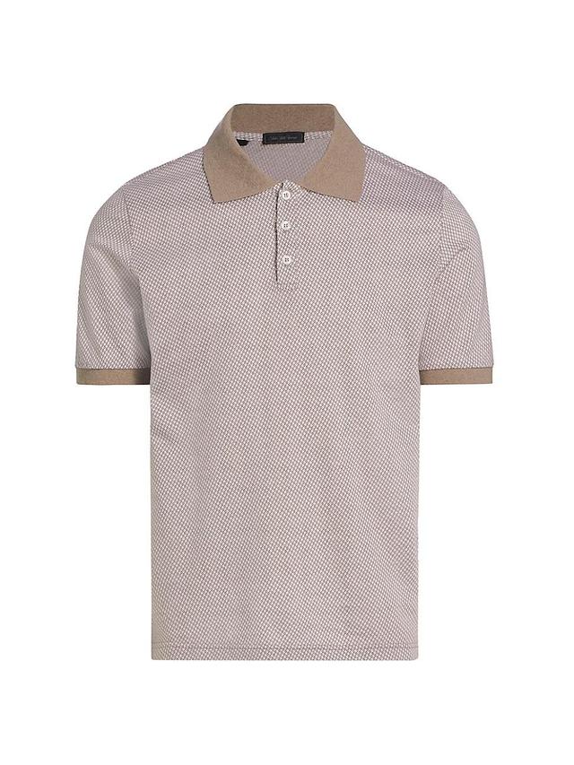 Mens COLLECTION Houndstooth Polo Shirt Product Image