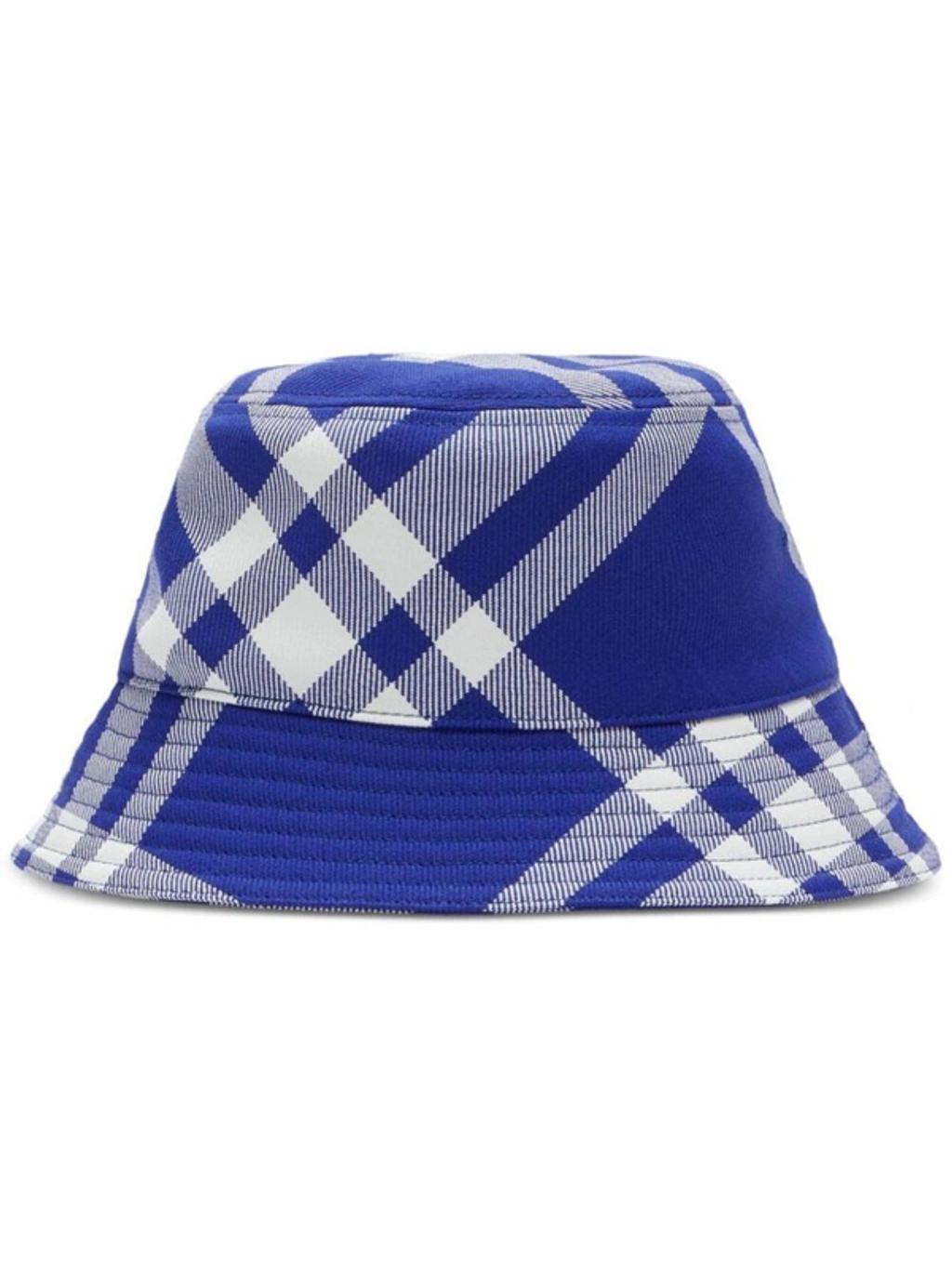 BURBERRY Checked Tonal-stitching Bucket Hat In Multi Product Image