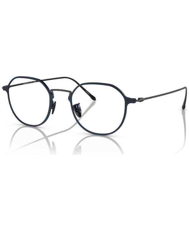 Giorgio Armani Mens Phantos Eyeglasses, AR6138TM 49 - Matte Silver-Tone Product Image